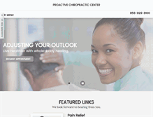 Tablet Screenshot of proactivechirowellness.com